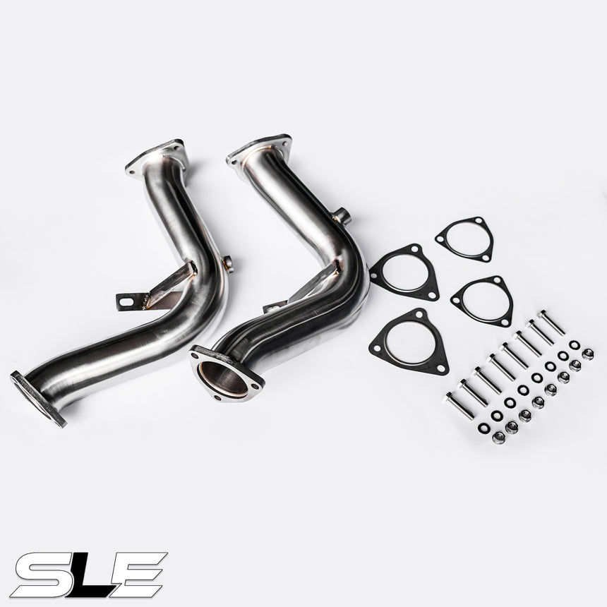 SLE Catless Test Pipes – Audi 3.0T Supercharged (S4 / S5 / Q5 / SQ5 B8/B8.5, A6 C7, A7 C7, A8 D4) 2010–2018
