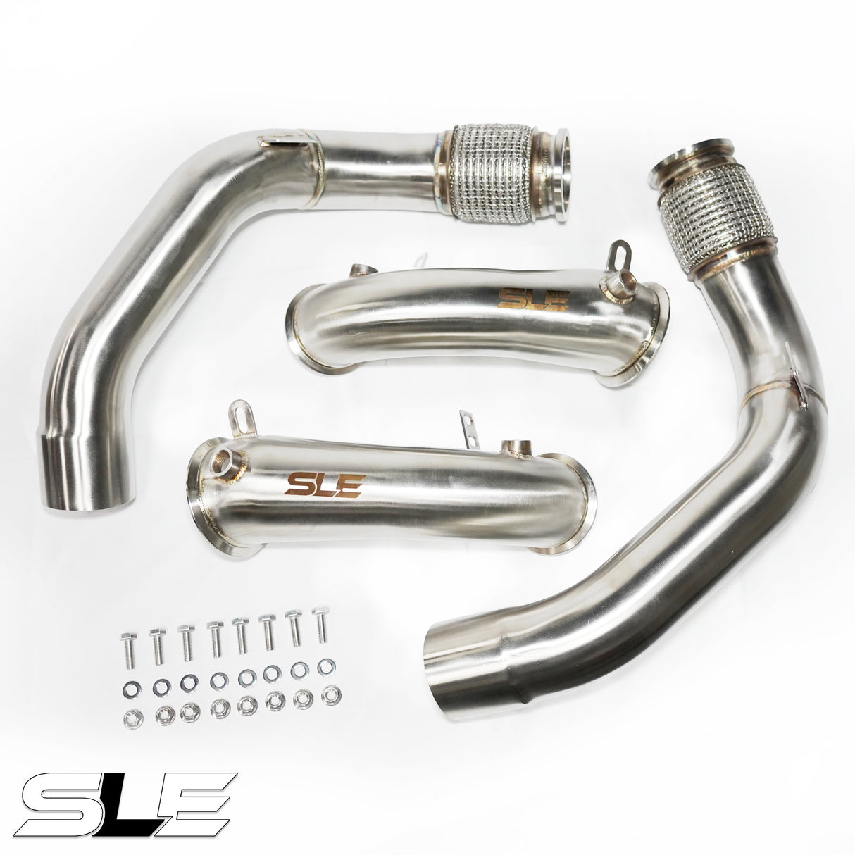 Primary and secondary BMW F90 M5/M5C & G15/G16 M8/M8C RACE DOWNPIPE SET