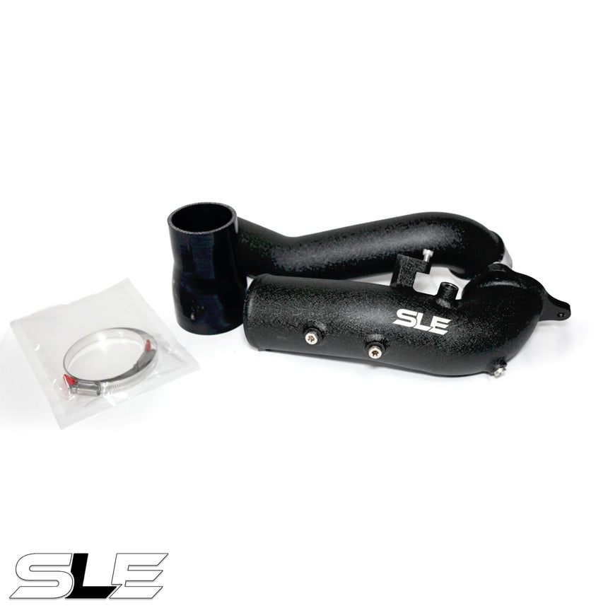 SLE Charge Pipe – BMW B58 Gen 1 (M240i / 340i / 440i / 540i / 740i / X3 M40i / X4 M40i) 2016–2019 – Wrinkle Black