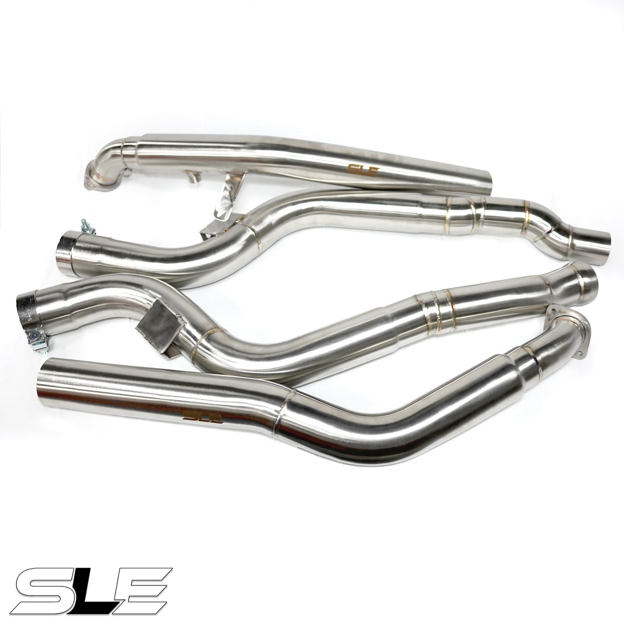 SLE E63 / E63S AMG W212 (RWD / 2MATIC) 5.5L Catless Downpipes (2013–2017)