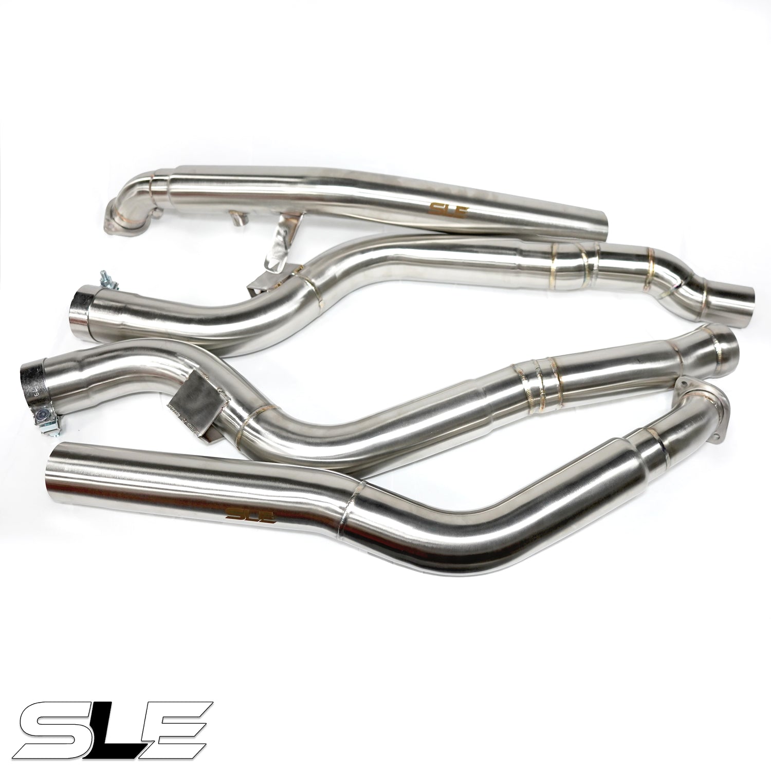 SLE E63 / E63S AMG W212 (RWD / 2MATIC) 5.5L Catless Downpipes (2013–2017)