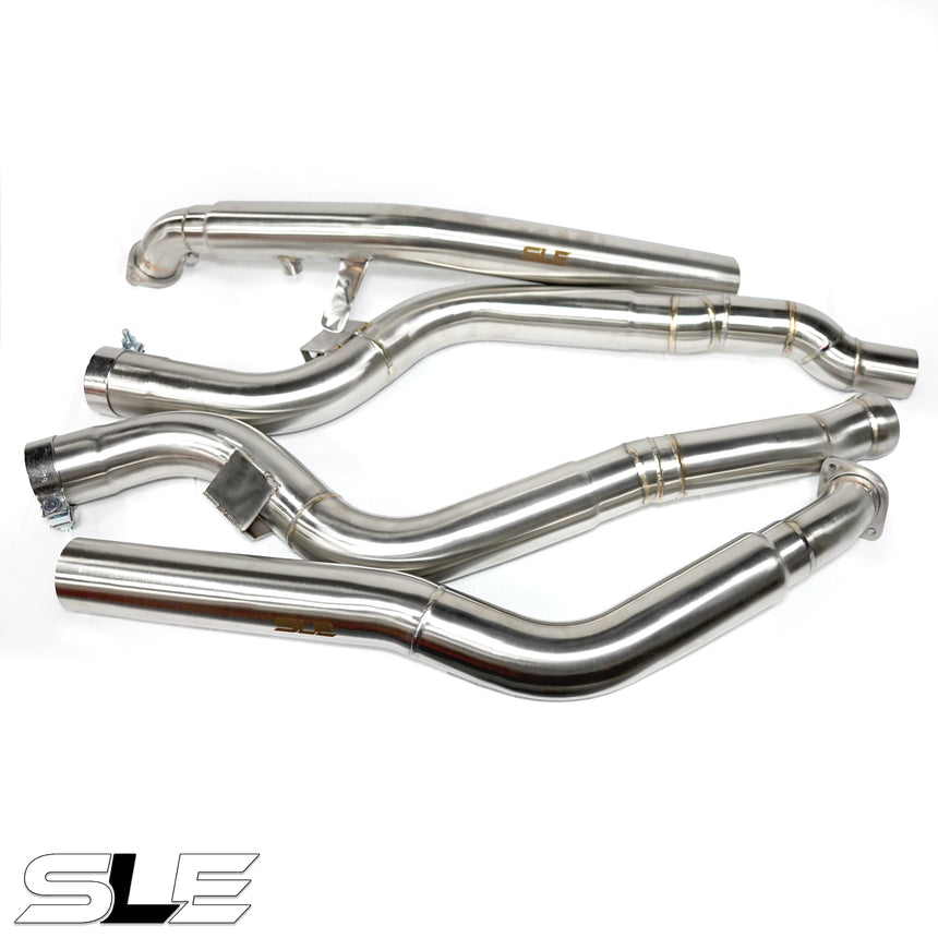 SLE E63 / E63S AMG W212 (RWD / 2MATIC) 5.5L Catless Downpipes (2013–2017)