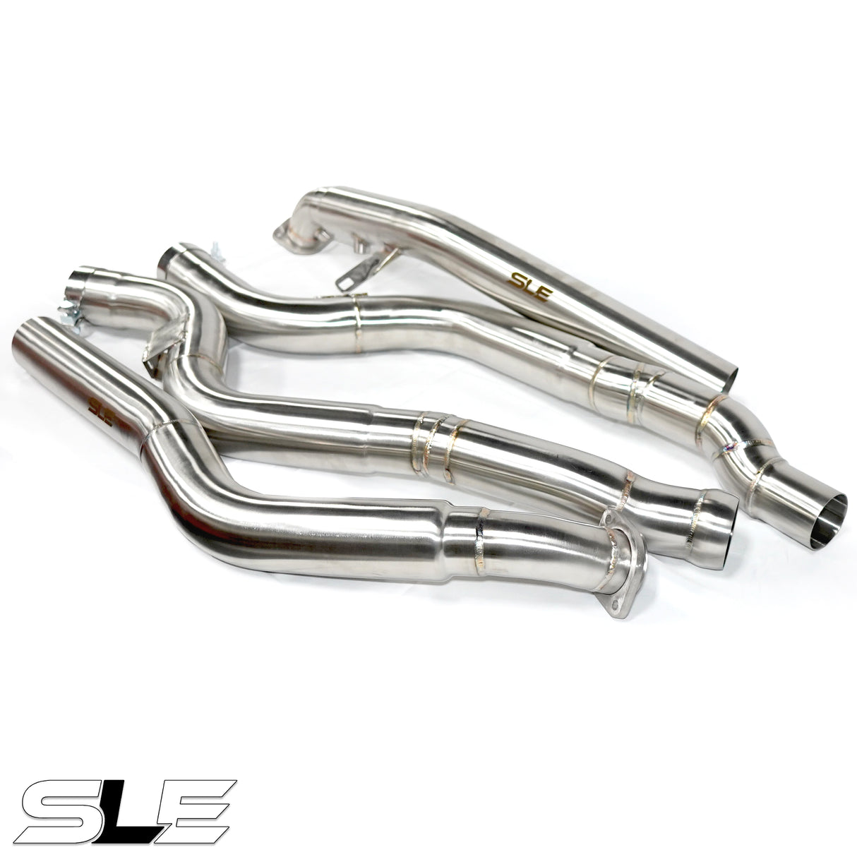 SLE E63 / E63S AMG W212 (RWD / 2MATIC) 5.5L Catless Downpipes (2013–2017)