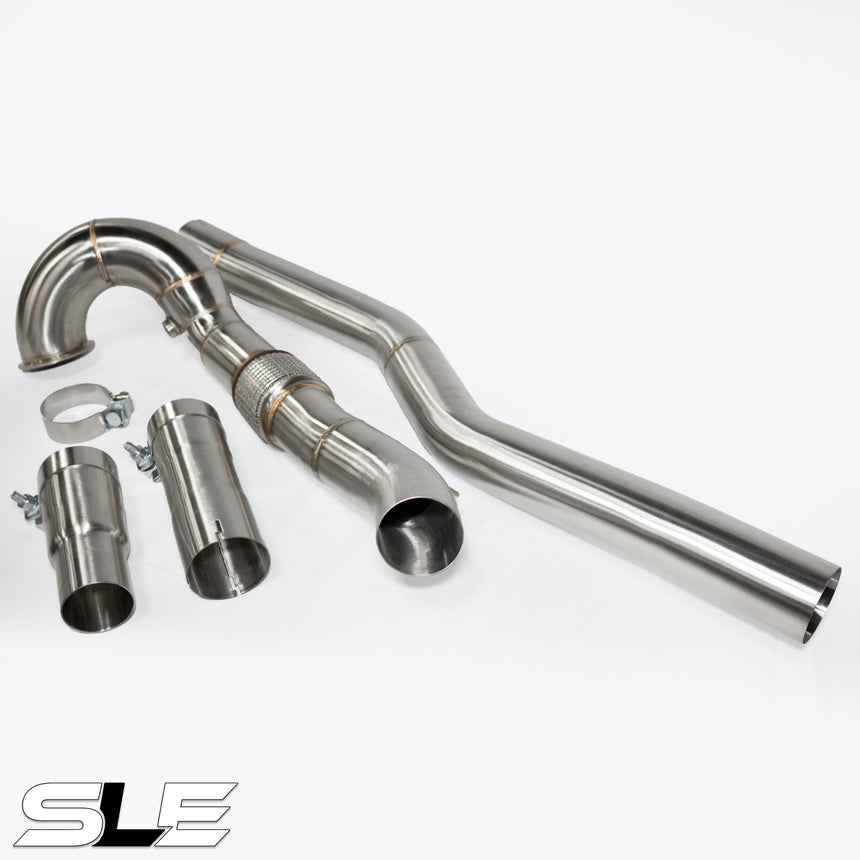 SLE Catless Downpipe – MK7 / MK7.5 VW Golf R / Audi A3 / Audi S3 / Audi TT / Audi TTS (2.0T AWD MQB)