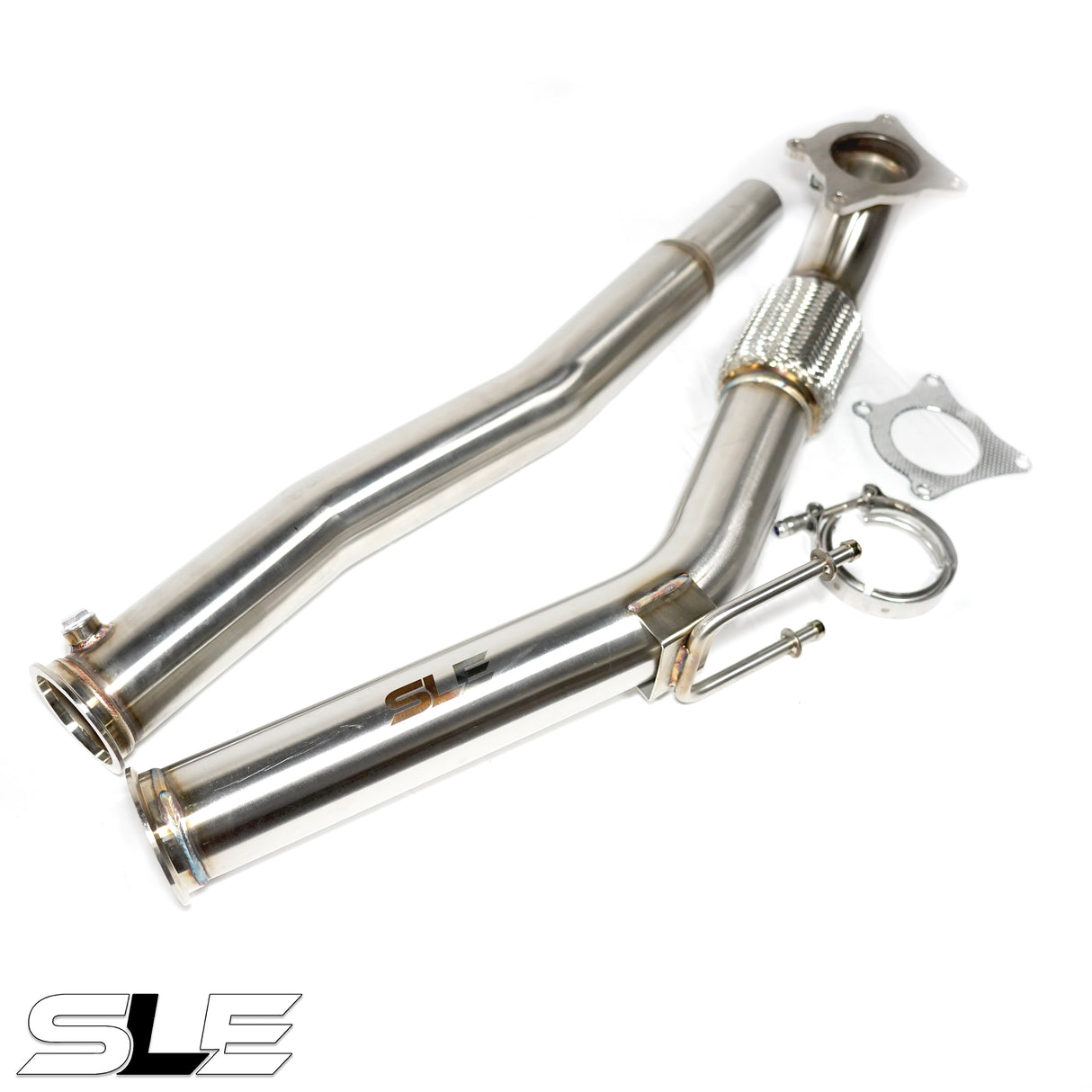 SLE Catless Downpipe – MK5 / MK6 VW Golf GTI / Audi A3 / VW Jetta (2.0T FSI/TSI)