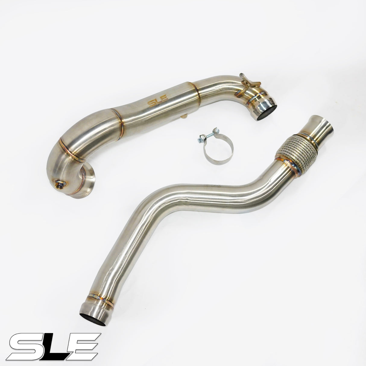 SLE Catless Downpipe & Midpipe – Mercedes A45 / CLA45 / GLA45 AMG W176 (2.0T M133) 2014–2019