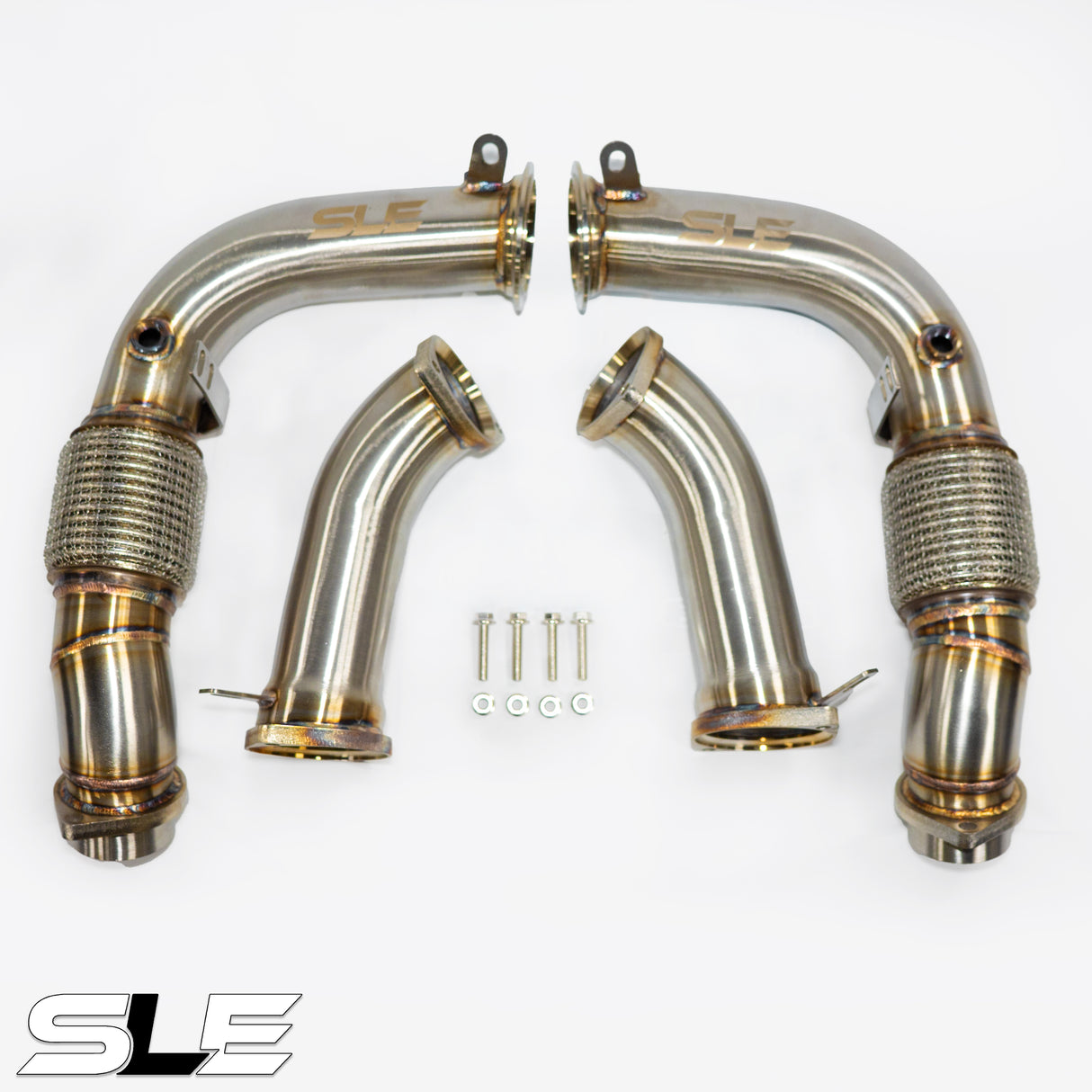 SLE Catless Downpipes (Primary and Secondary) – G90 BMW M5 (S68)