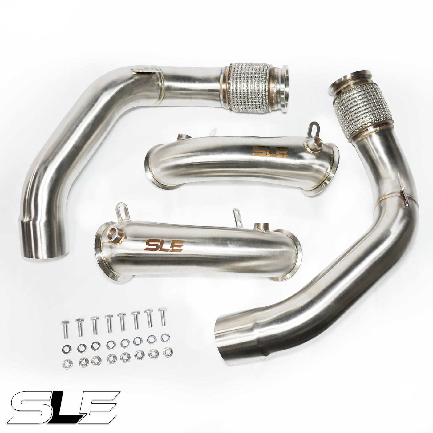Primary and secondary  BMW F90 M5/M5C & G15/G16 M8/M8C RACE DOWNPIPE SET