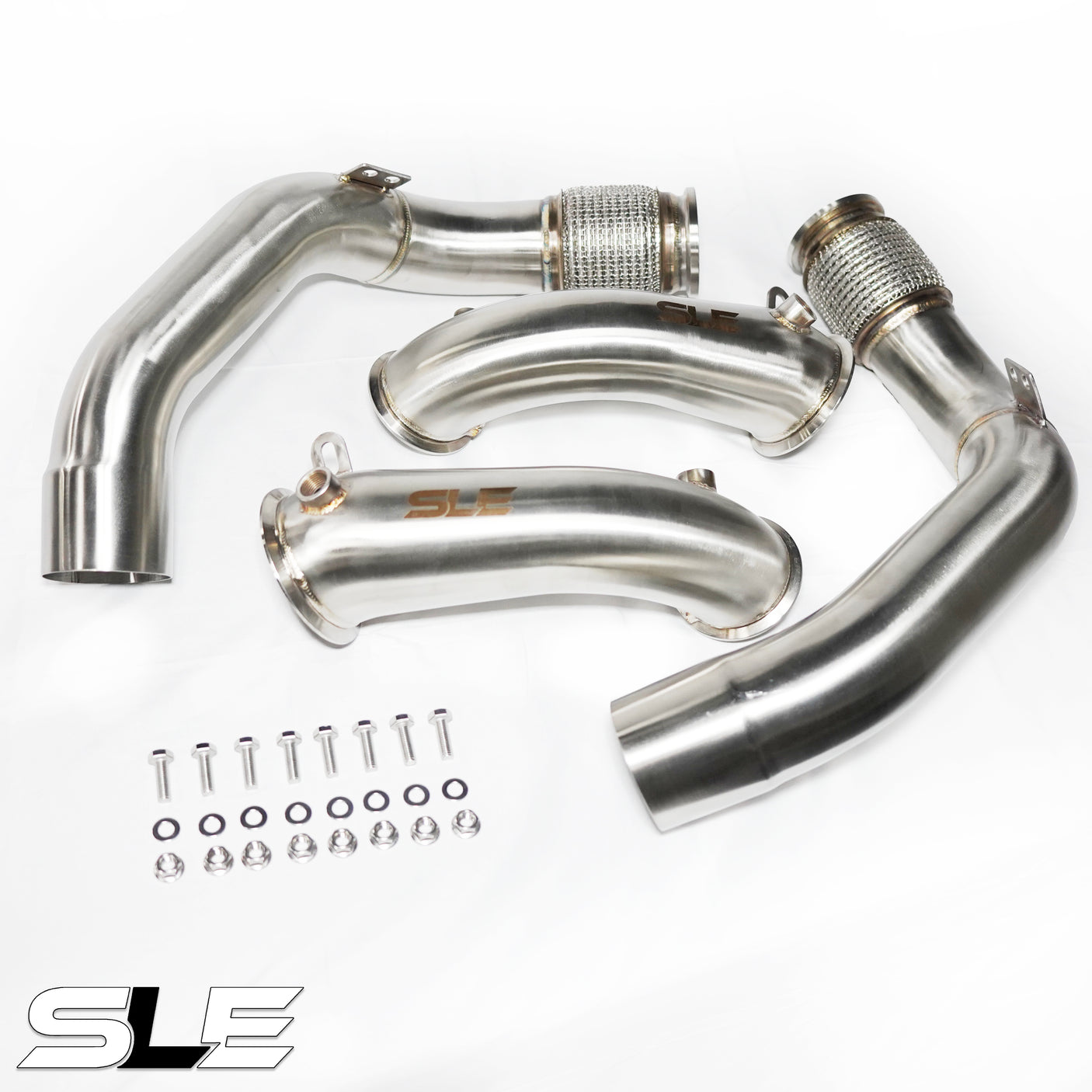 Primary and secondary  BMW F90 M5/M5C & G15/G16 M8/M8C RACE DOWNPIPE SET