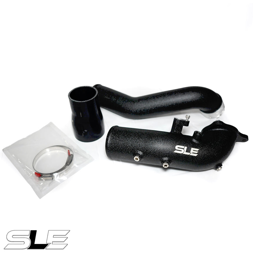 SLE Charge Pipe – BMW B58 Gen 1 (M240i / 340i / 440i / 540i / 740i / X3 M40i / X4 M40i) 2016–2019 – Wrinkle Black