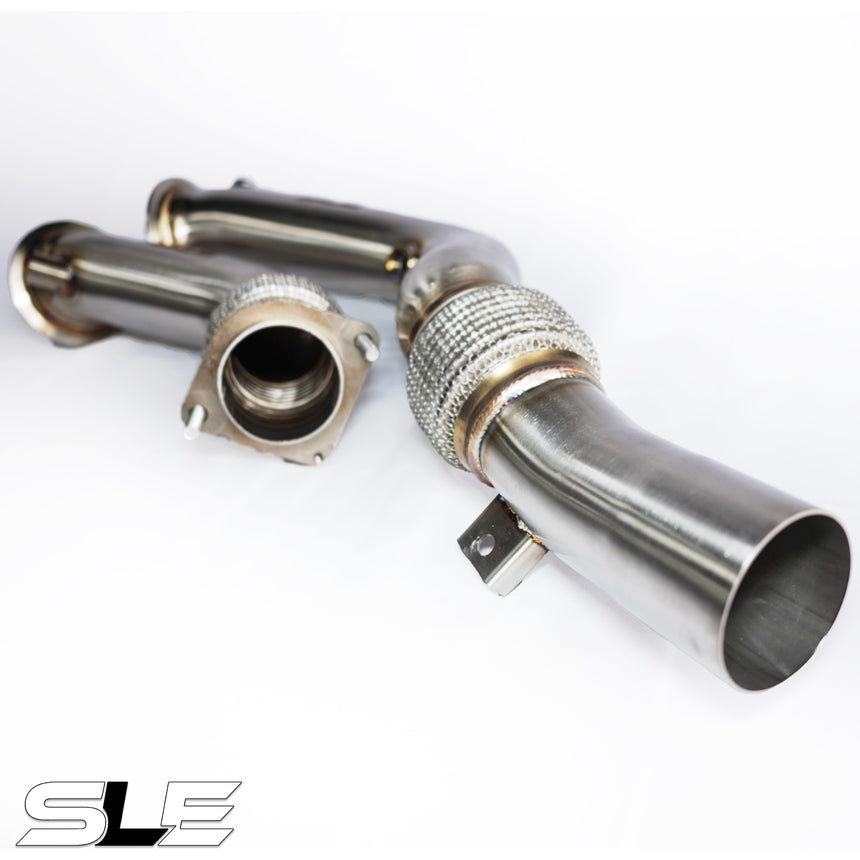 SLE XL Catless Downpipes – BMW M3 / M4 F80 / F82 / F83 &amp; M2 Competition F87 (S55)