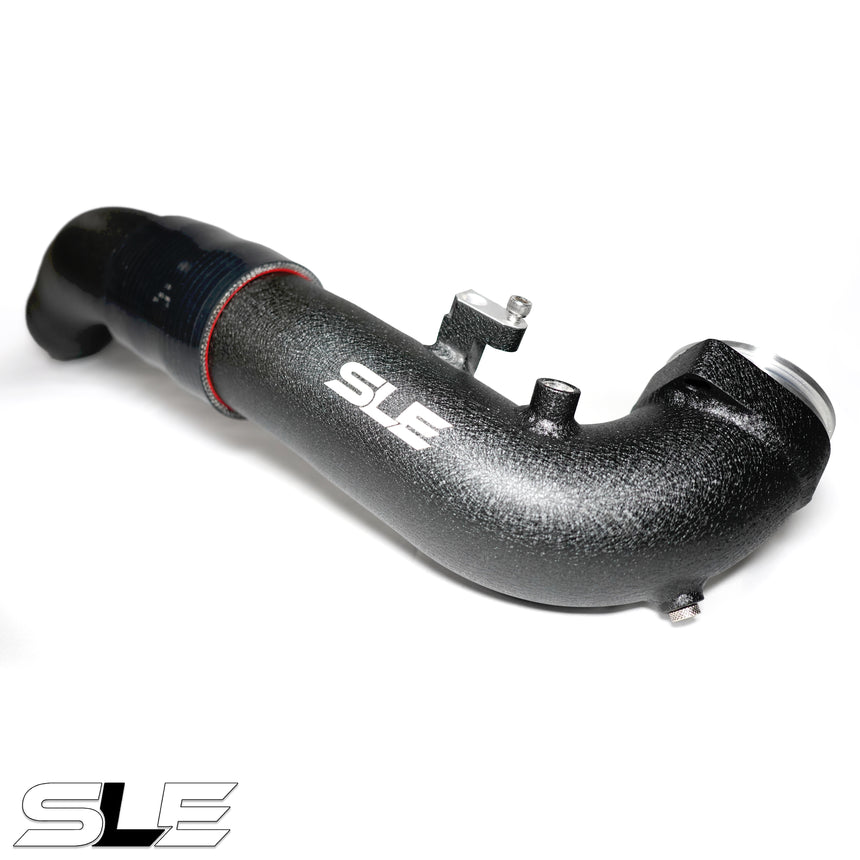 SLE Charge Pipe – BMW B58 Gen 1 (M240i / 340i / 440i / 540i / 740i / X3 M40i / X4 M40i) 2016–2019 – Wrinkle Black
